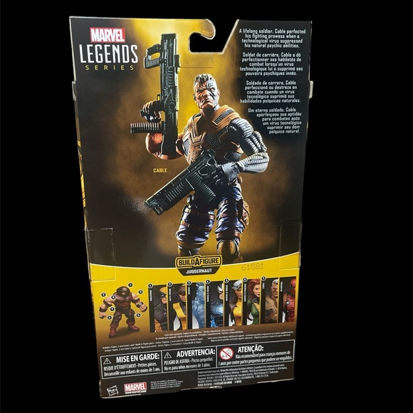2016 Marvel Legends BAF Juggernaut Series CABLE 6” X-Men Action Figure - Picture 2 of 2